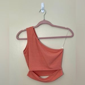 Voltage Boutique one shoulder crop top